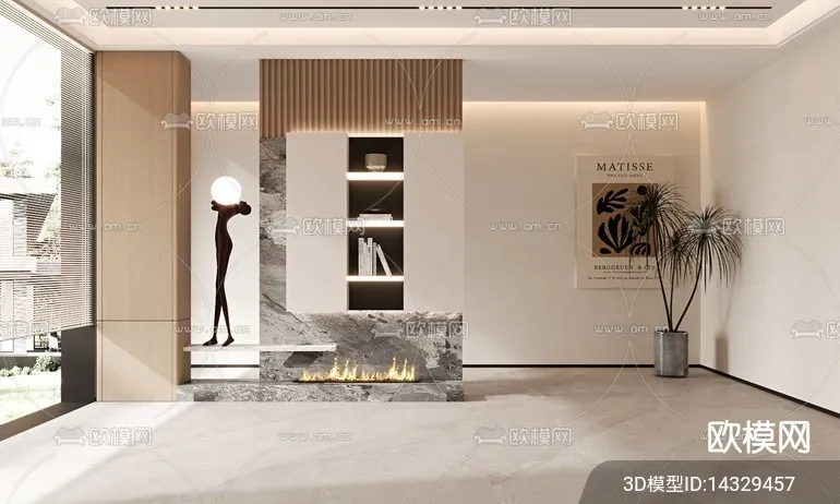 DECORATION - ENTRANCE - VRAY / CORONA - 3D MODEL - 1142