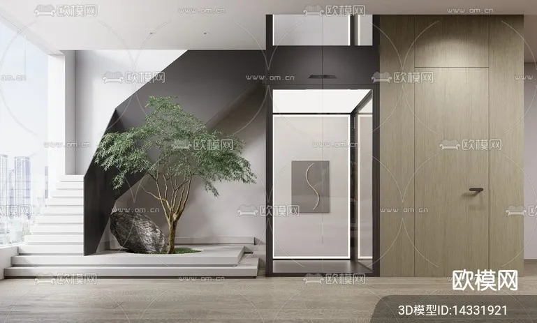 DECORATION - ENTRANCE - VRAY / CORONA - 3D MODEL - 1145