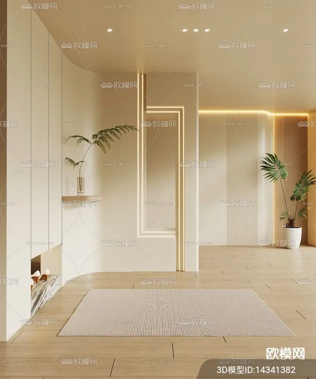 DECORATION - ENTRANCE - VRAY / CORONA - 3D MODEL - 1153