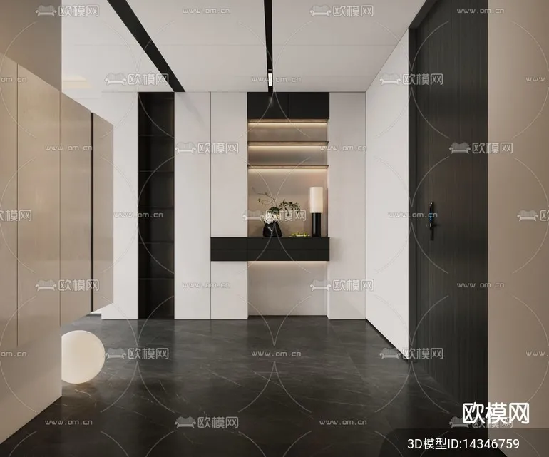 DECORATION - ENTRANCE - VRAY / CORONA - 3D MODEL - 1158