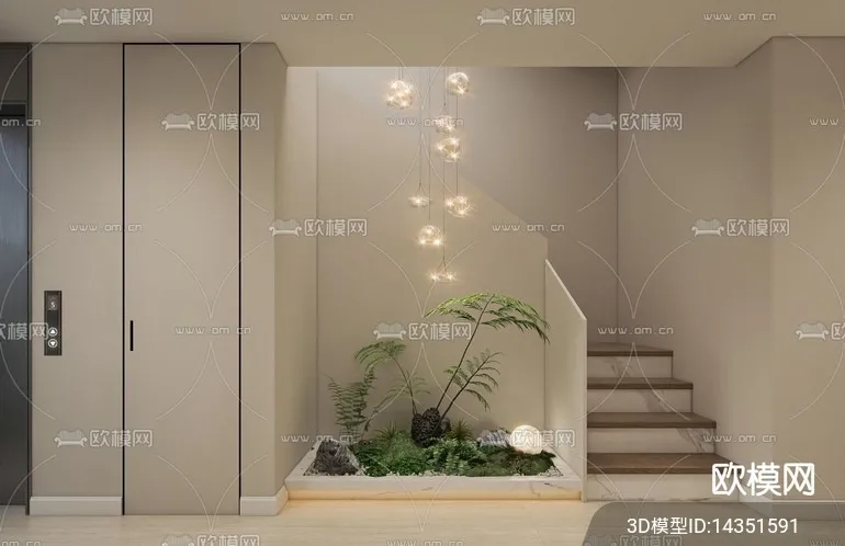 DECORATION - ENTRANCE - VRAY / CORONA - 3D MODEL - 1165