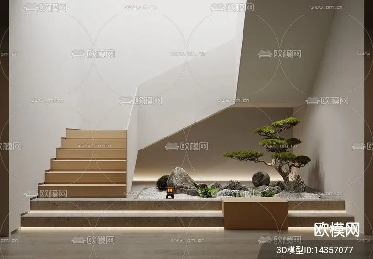 DECORATION - ENTRANCE - VRAY / CORONA - 3D MODEL - 1169