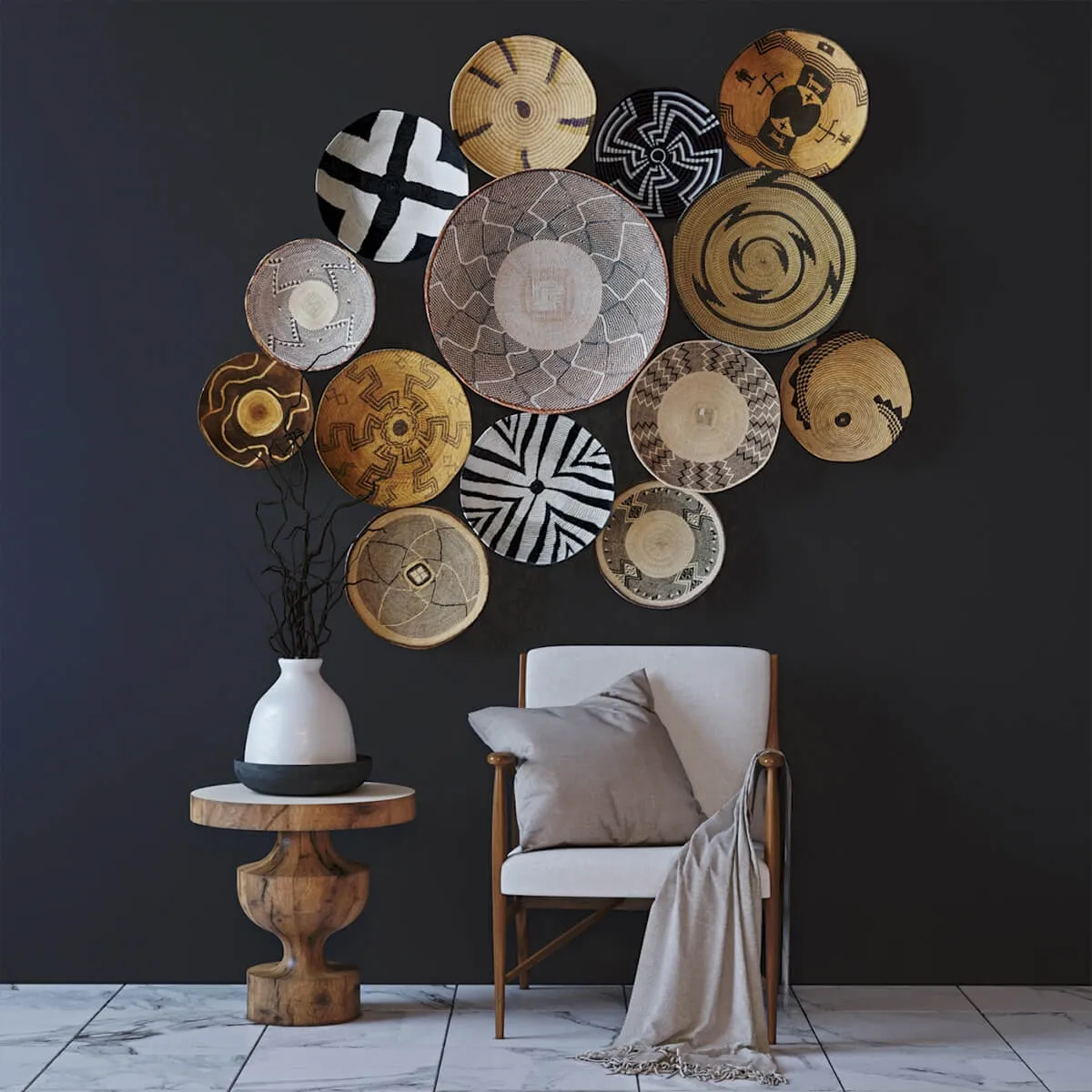 decoration - Ethnic Decor set 3D Model