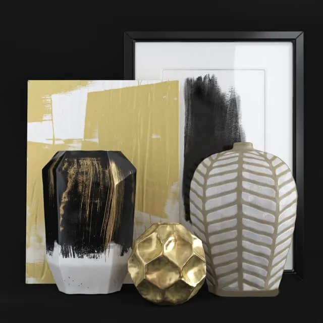 decoration - Ethnic Decorative Set 02 3D Model