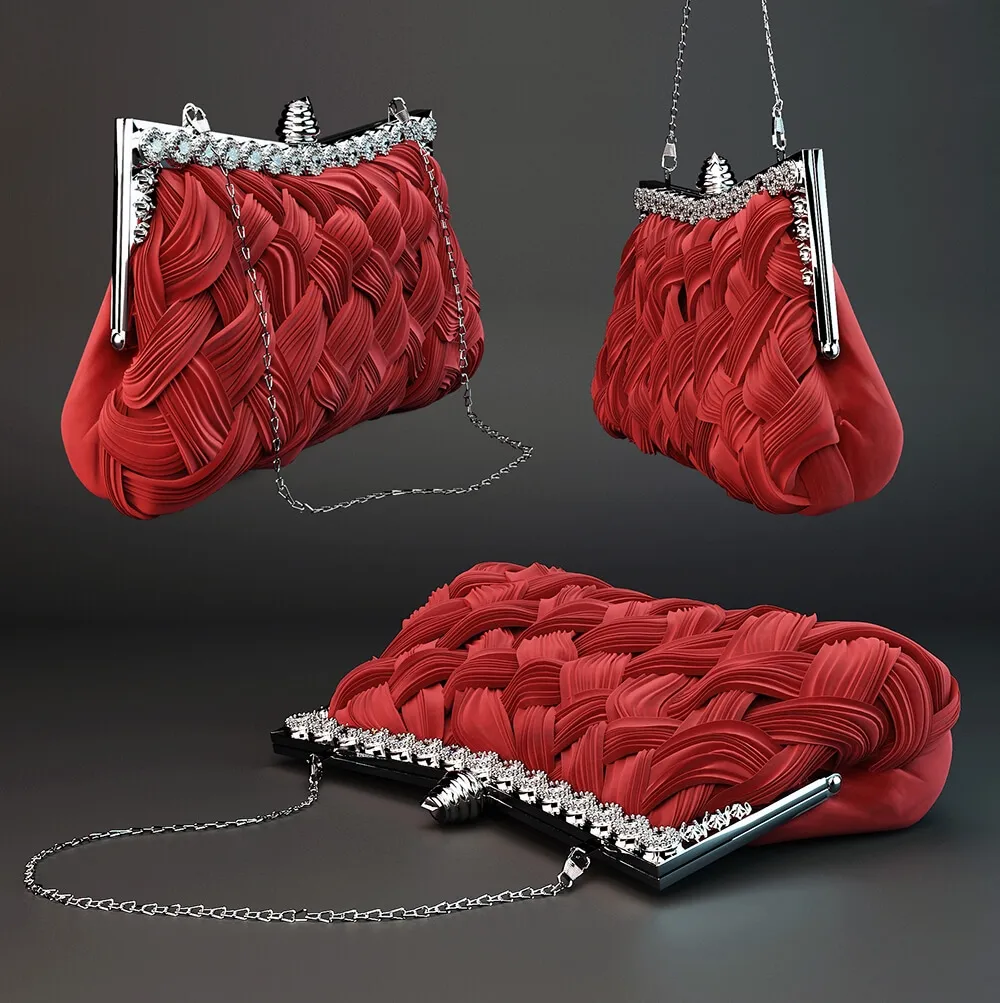 decoration - Evening Weave Clutch 3D Model