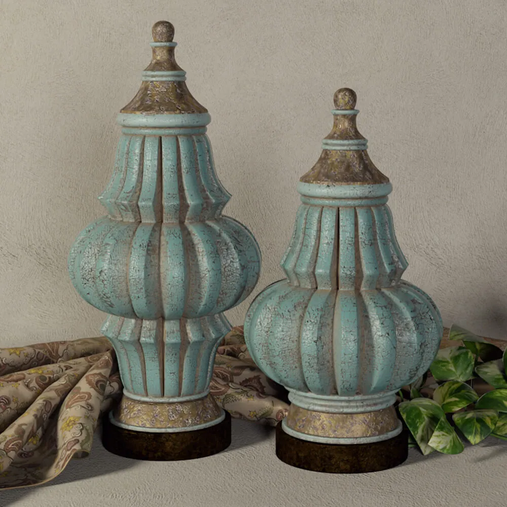 decoration - Fatima Urns Set - Set of antique urns 3D Model
