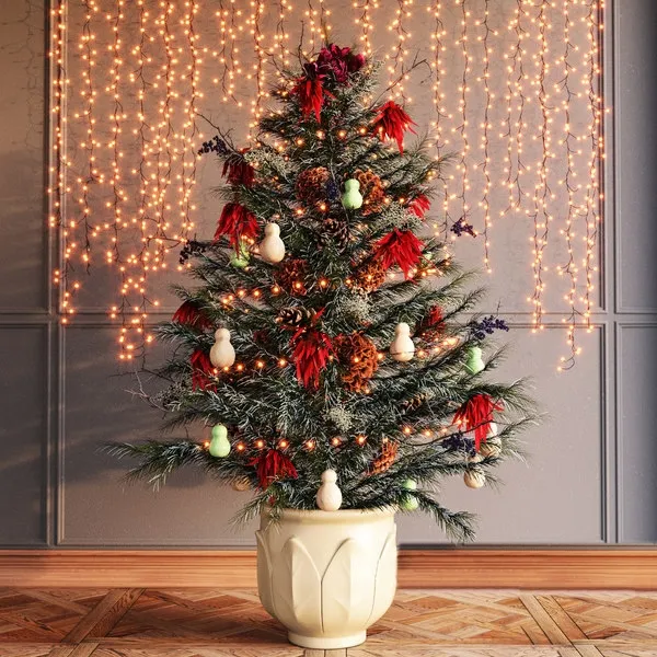 decoration - Festive Christmas Tree 3D Model