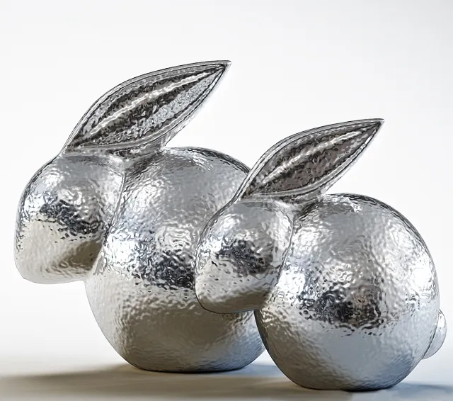 decoration - Figurine Estetica Lapin 3D Model