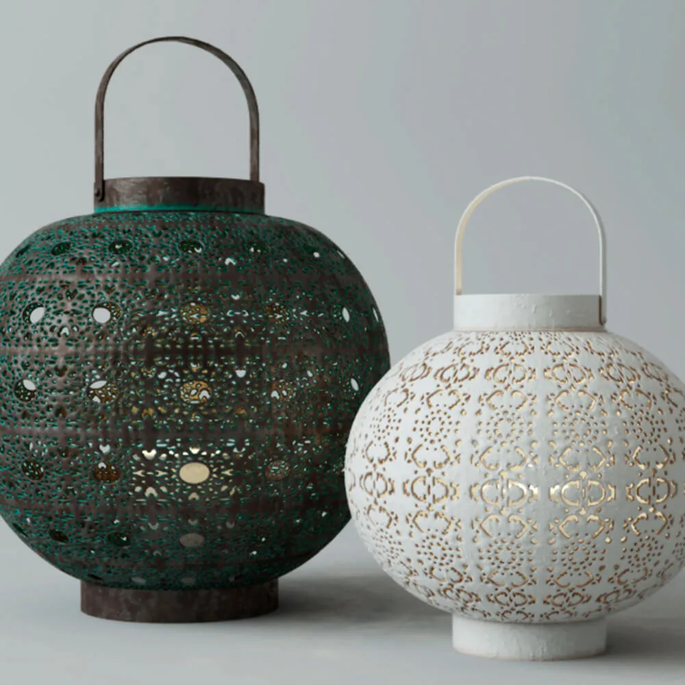 decoration - Filigree lanterns 3D Model