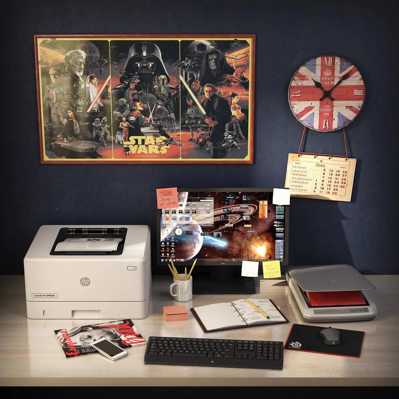 decoration - Filling Wallpaper 3D Model