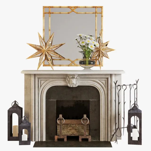 decoration - Fireplace 333 3D Model