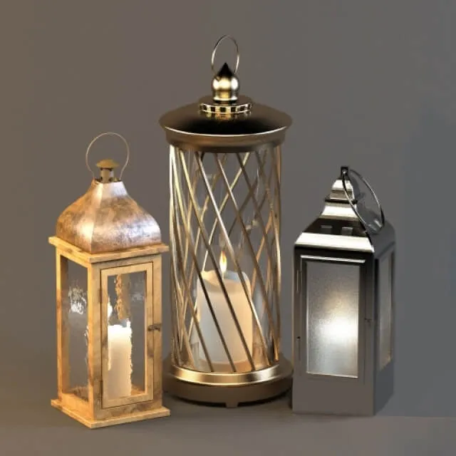 decoration - Flashlights 3D Model