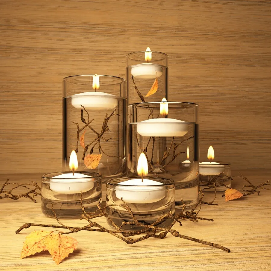 decoration - Floating candles 3D Model