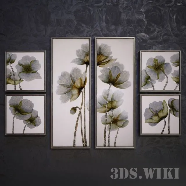 decoration - Floral Glow 3D Model