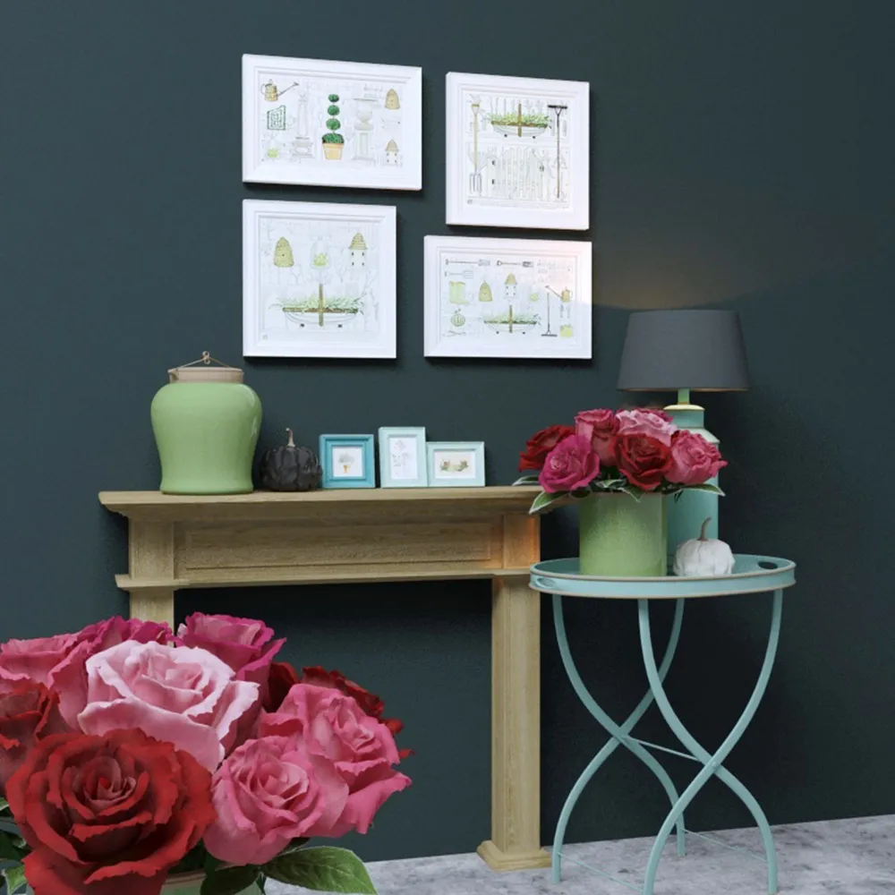 decoration - Flowers table lamps pictures etc. 3D Model