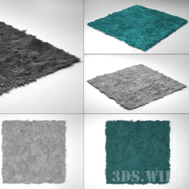 decoration - Fluffy Carpet 3D Model