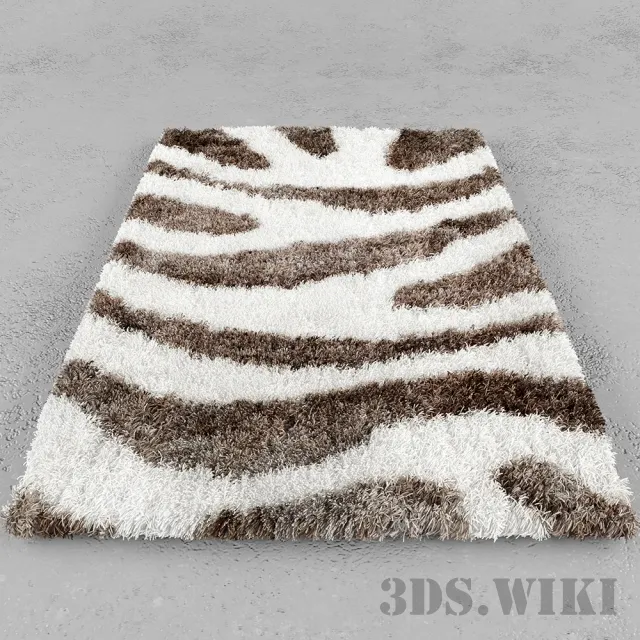 decoration - Fluffy modern rug 3D Model