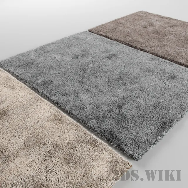 decoration - Fluffy modern rugs 3D Model