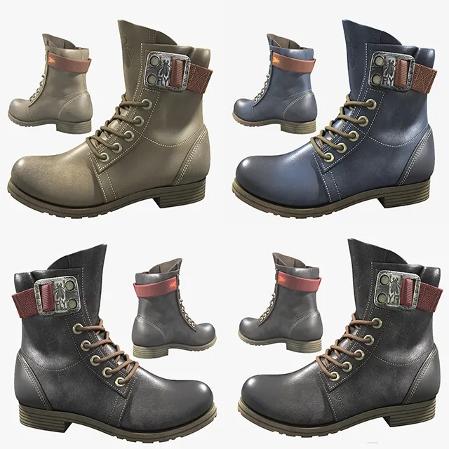 decoration - Fly London Stay Rug Women's Biker Boots 3D Model