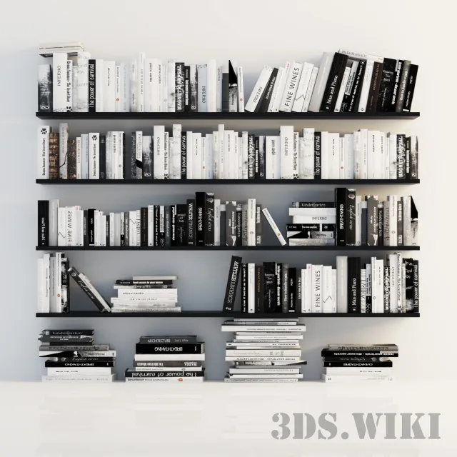 decoration - Foreign literature - library 3D Model