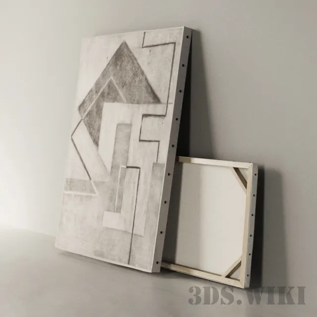 decoration - Frames for painting pictures 3D Model