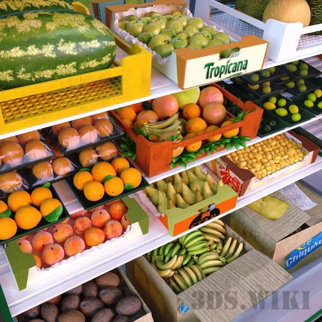 decoration - Fruit kiosk 3D Model