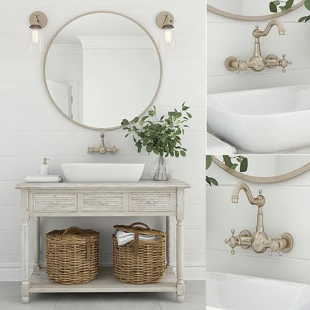 decoration - Furniture and decor for bathrooms 10 3D Model