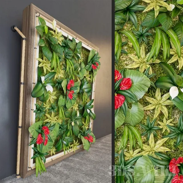 decoration - Fytowall with slope 3D Model