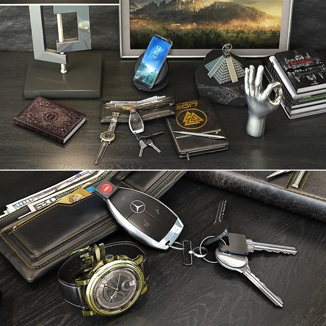 decoration - Gentleman's set 2 3D Model