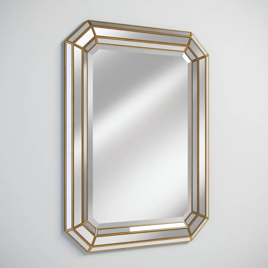 decoration - Gramercy Home - cut corner mirror 901.011-GN1 3D Model
