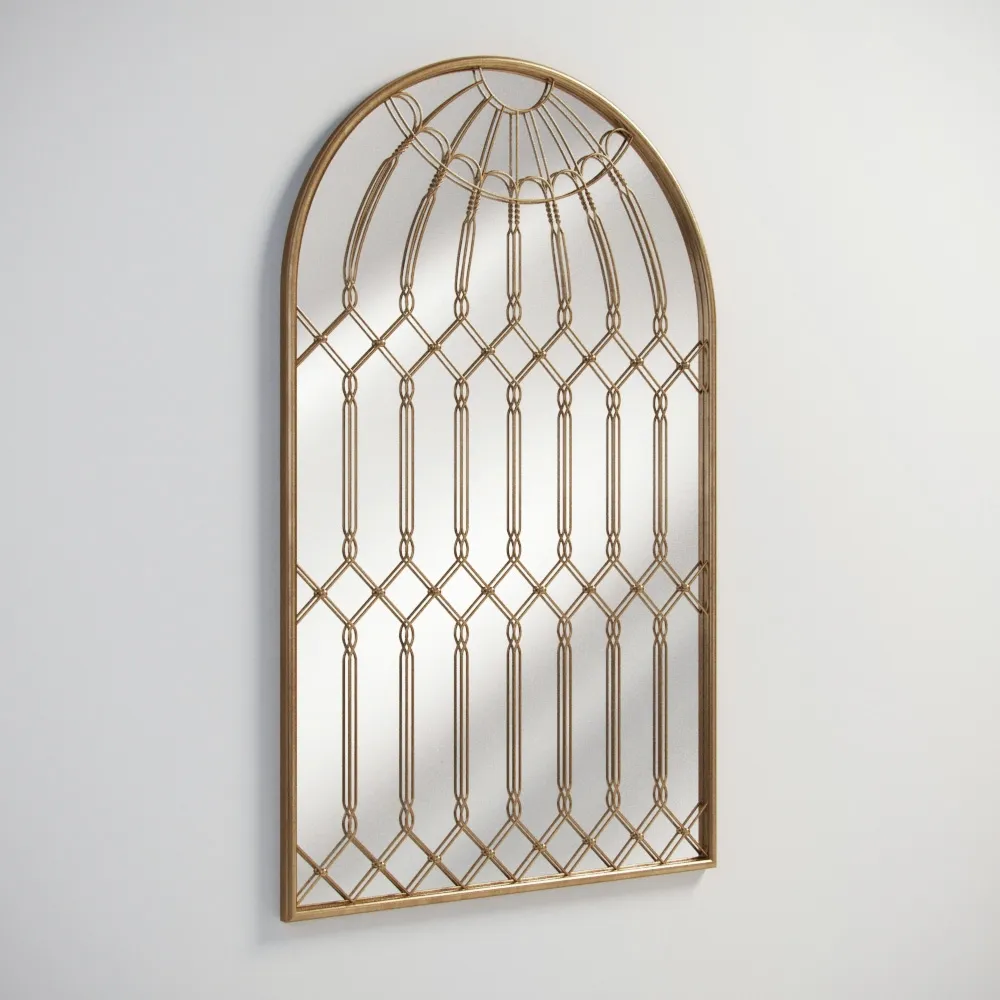 decoration - Gramercy Home - iron cage mirror 1-5302 3D Model
