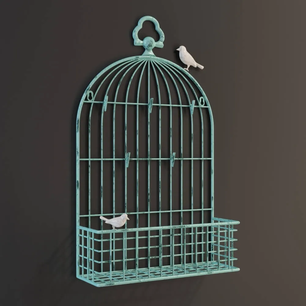 decoration - GRAMERCY HOME - metal birdcage card 1 0248 3D Model