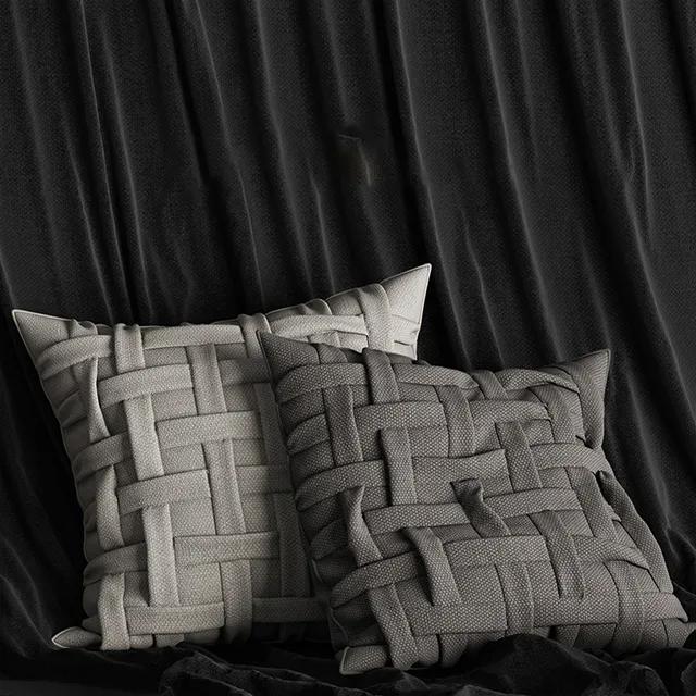 decoration - Gray pillows 78 3D Model