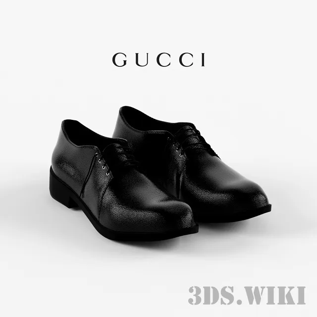 decoration - Gucci men's shoes 3D Model