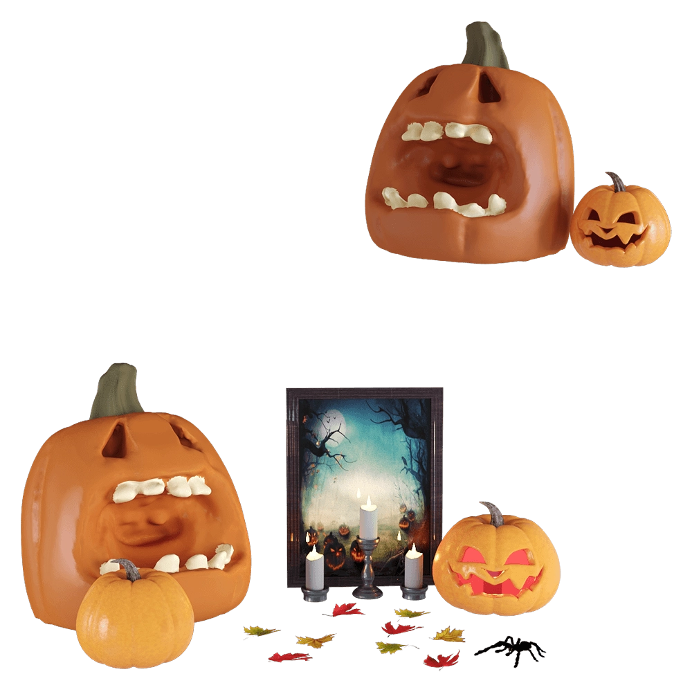 decoration - Halloween set 3D Model