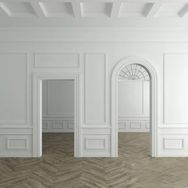 decoration - Harmony stucco decoration of the walls and openings 3D Model