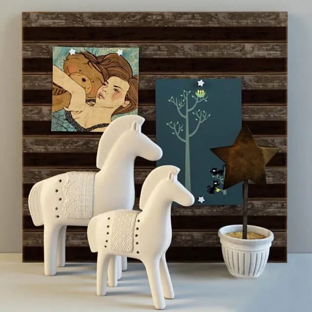 decoration - Horses 489 3D Model