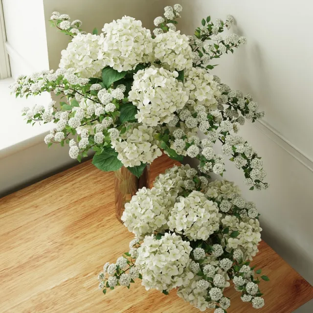 decoration - Hydrangea 3D Model