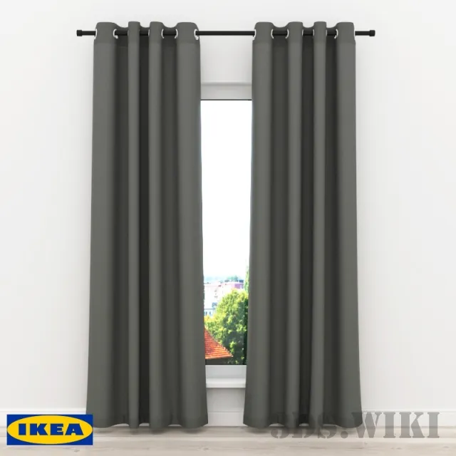 decoration - IKEA Curtains MEETE 3D Model