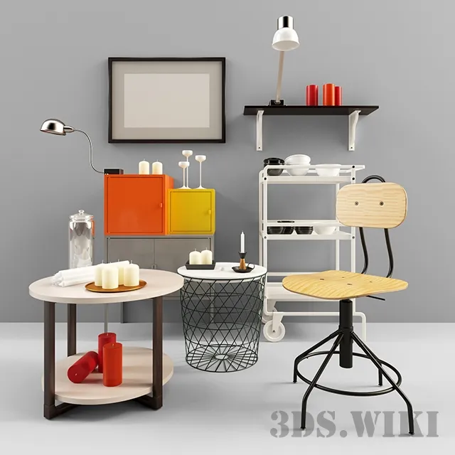 decoration - IKEA set 3D Model