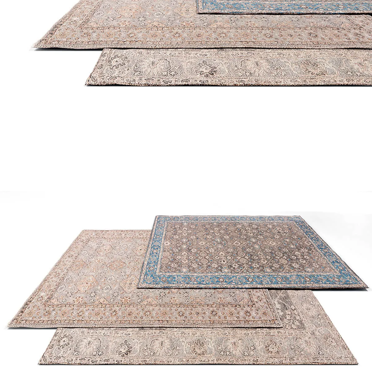 decoration - Jaipur Living classic rug set 3D Model