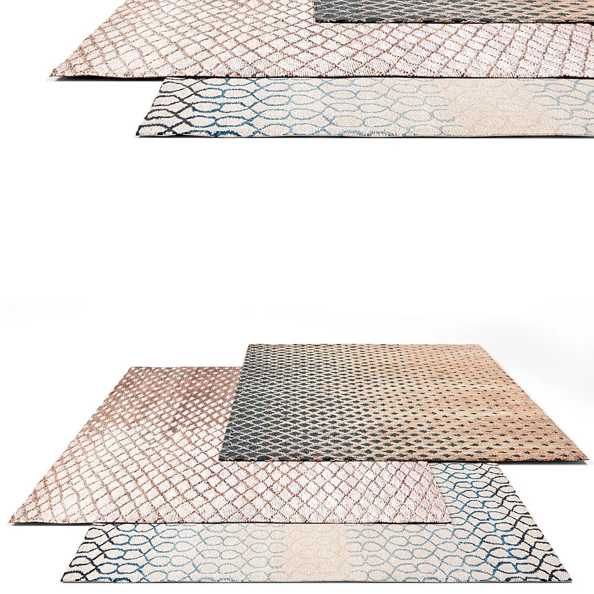 decoration - Jaipur Living Contemporary rug set 3 3D Model