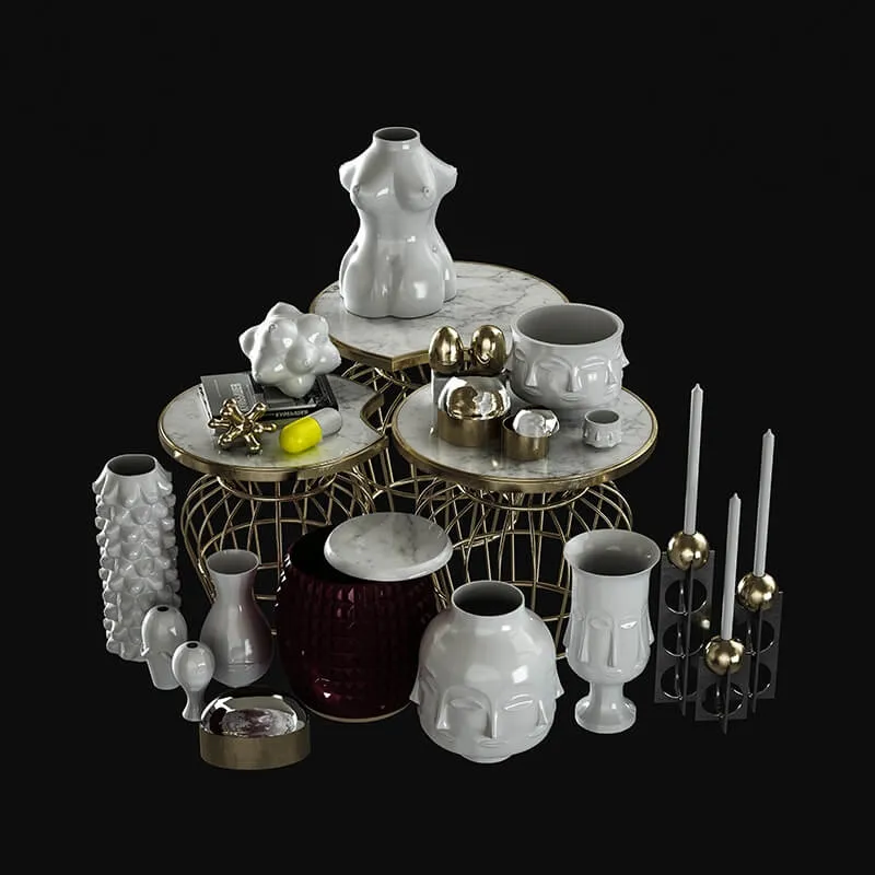 decoration - Jonathan Adler Set 3D Model