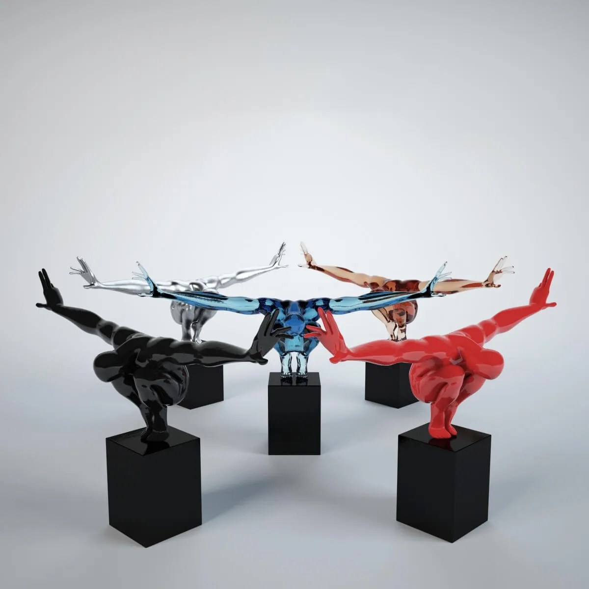 decoration - KARE Deco object of athlete 3D Model