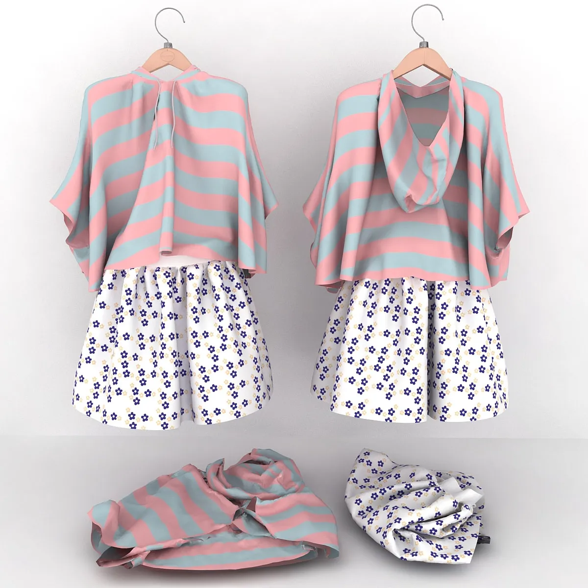 decoration - Kids clothes set 3D Model