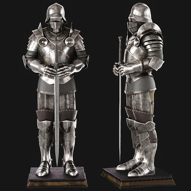 decoration - Knight armour 3D Model