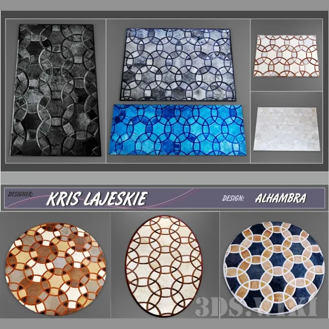 decoration - KRIS LAJESKIE FUR CARPETS 3D Model