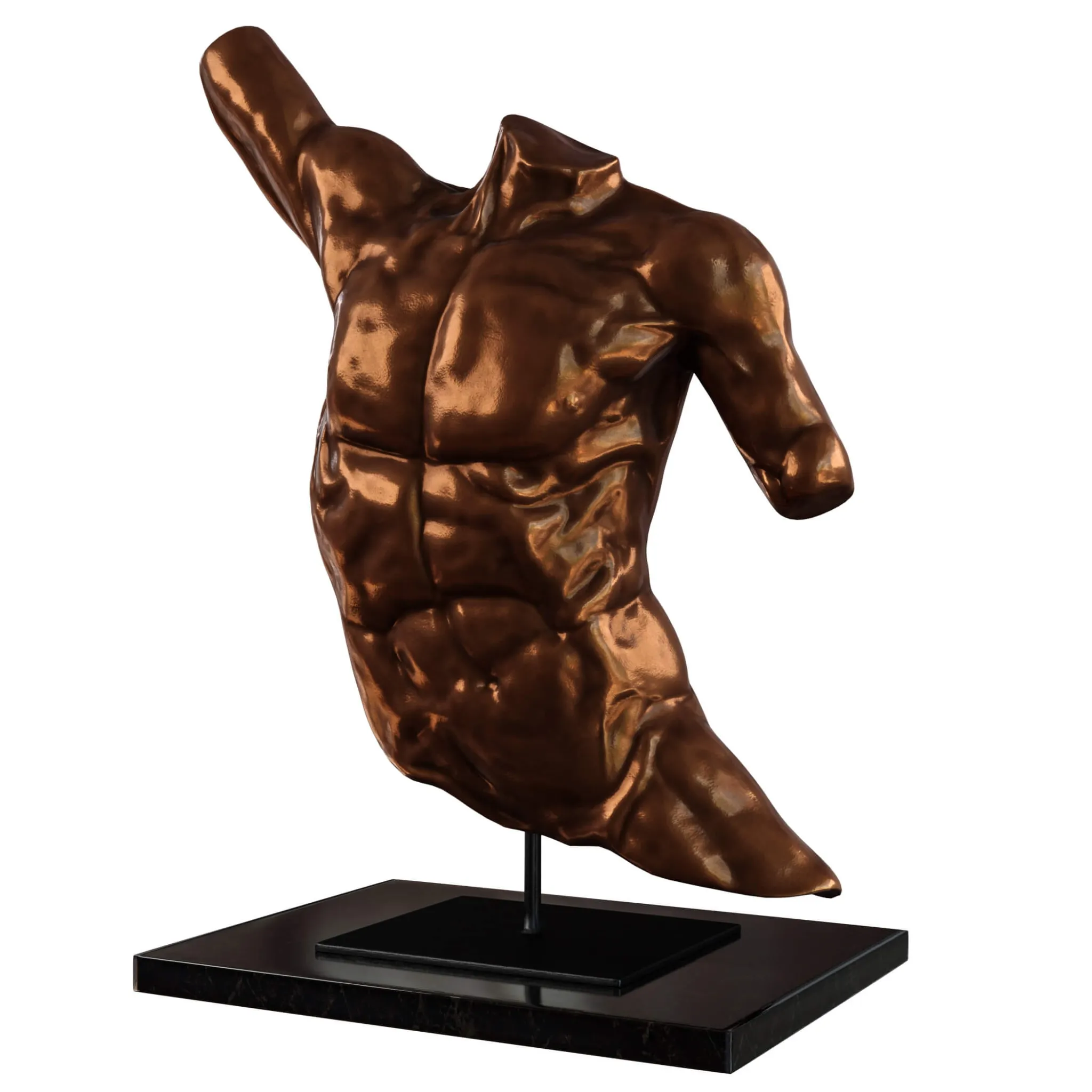 decoration - Laocoon Bronze Torso 3D Model