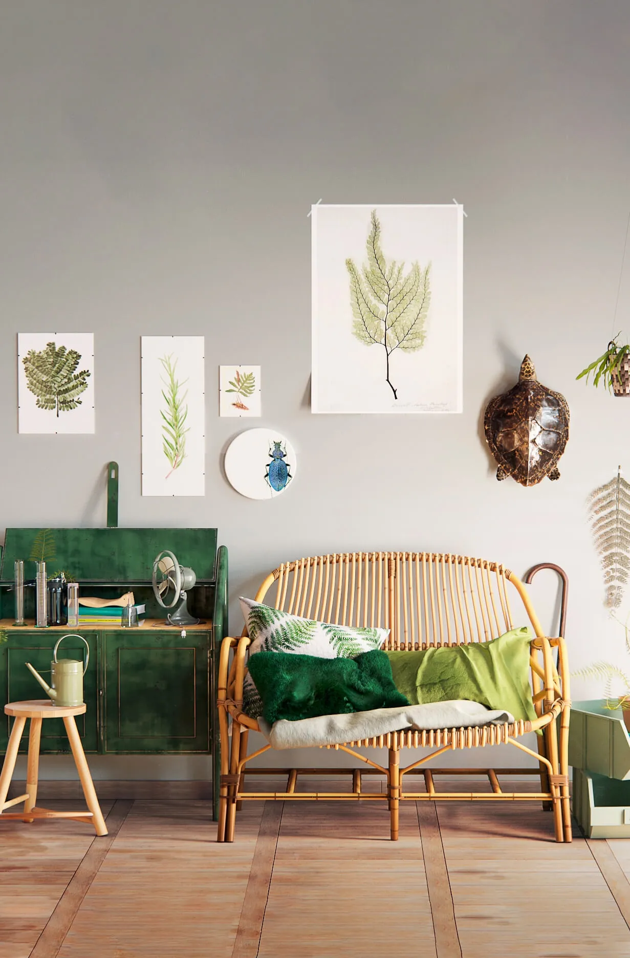 decoration - Latelier du petit parc Green set 3D Model