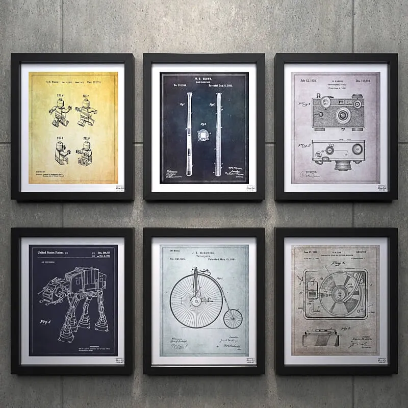 decoration - Lego patent 3D Model